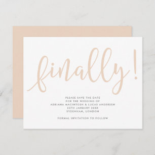 Script Finally Editable Colour  Save The Date