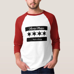 (Script Font) House Music   Made in Chicago T-Shirt
