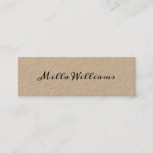 script-font-style minimalist elegant rustic mini business card