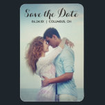 Script Full Bleed Photo Save the Date Magnet<br><div class="desc">Photo Save the Date Magnet</div>