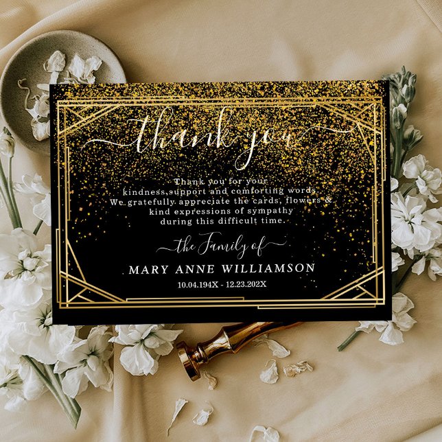 Script Funeral Thank You Card (Creator Uploaded)