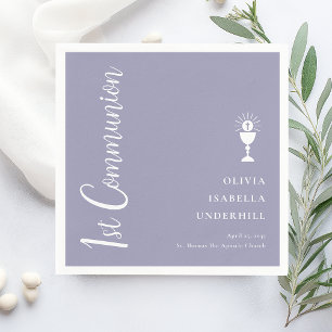 Script Girls 1st Communion Napkin