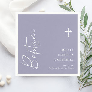 Script Girls Baptism  Napkin