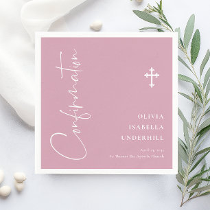 Script Girls Confirmation Napkin