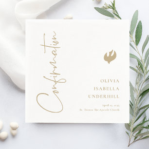 Script Girls Confirmation Napkin