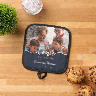 Script Grandma Love Photo Pot Holder