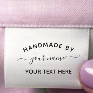  Script Handmade by Custom cut and sew Grosgrain Ribbon