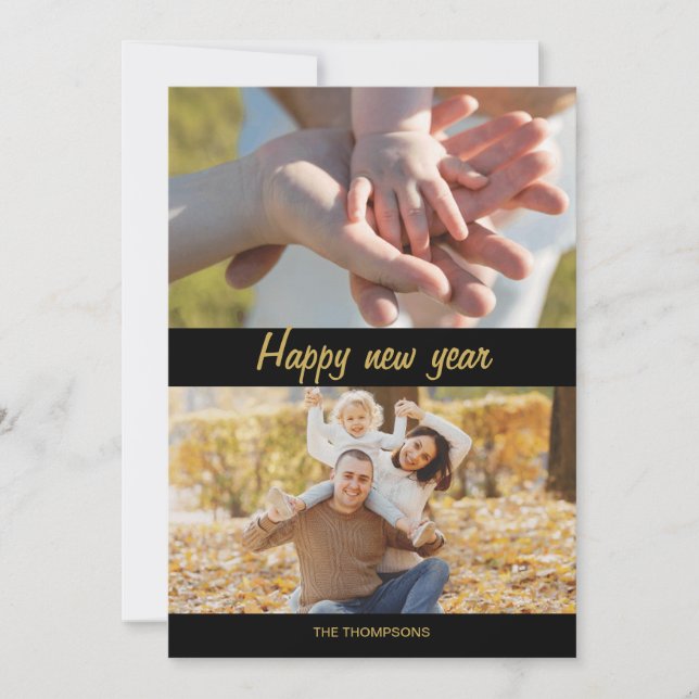 Script handwritten new years cards (Front)