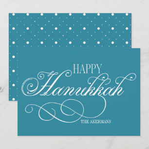 Script Happy Hanukkah Holiday Card