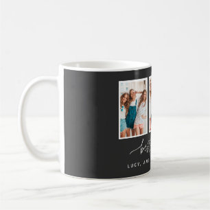 Script heart cute modern multi photo best friends coffee mug