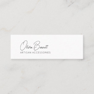 Script Heart Earring display holder Mini Business Card