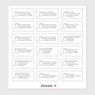 Script Joy Christmas 18 Recipient Name Addresses