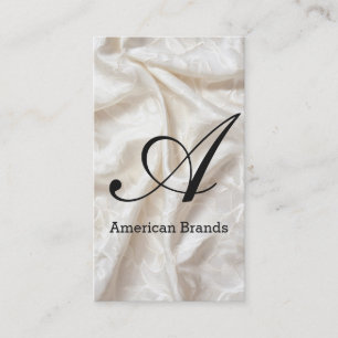 Script Letter Silk Material Background Business Card