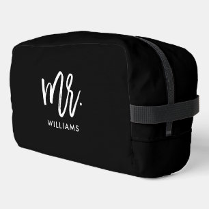 Script Lettering "Mr Last Name" Dopp Kit