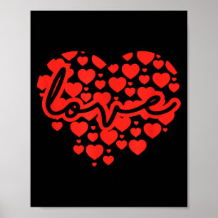 Script Love Heart Of Hearts Valentine's Day Poster