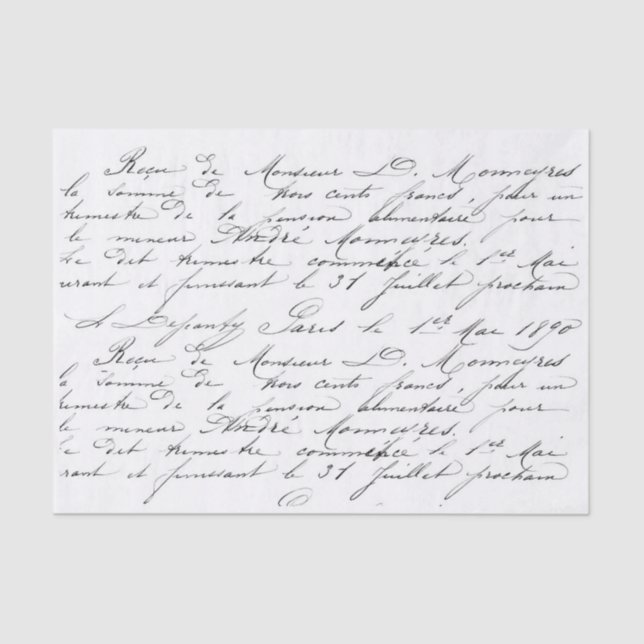 Script Love!! Tissue Paper (Front)