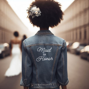 Script Maid of Honour Denim Jacket