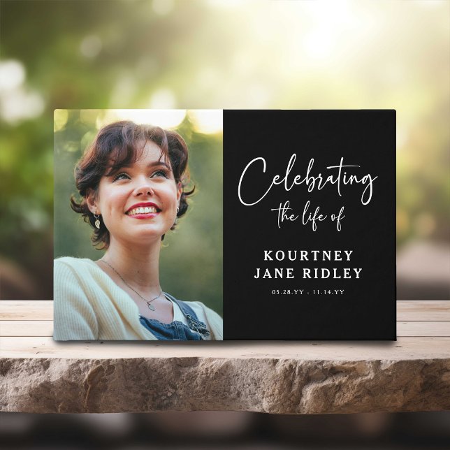 Script Memorial Photo & Message Sympathy  Guest Book (Creator Uploaded)