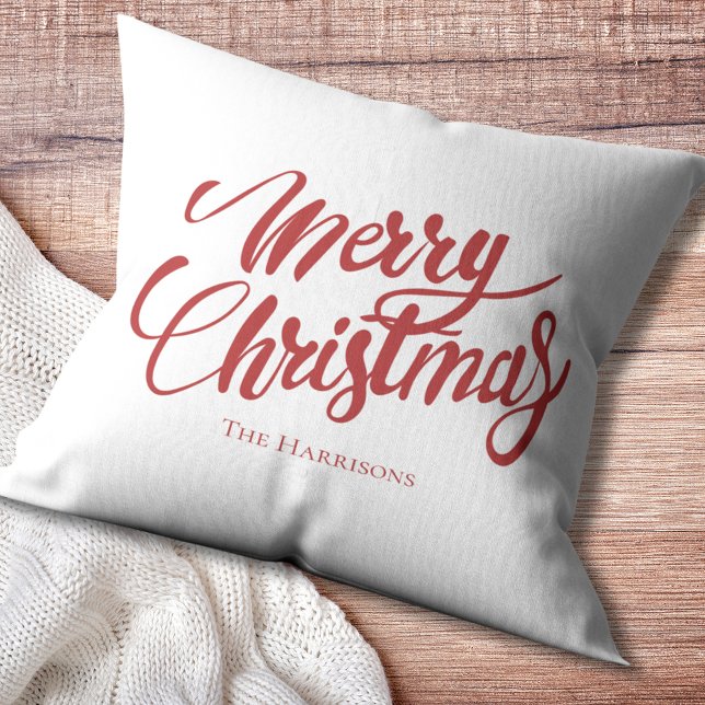 Script Merry Christmas Family Christmas Pillow (Script Merry Christmas Family Christmas Pillow
)