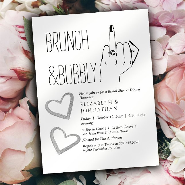 Script Minimal Brunch And Bubbly Invitation (Creator Uploaded)