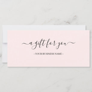 Script Minimal Business Gift Certificate
