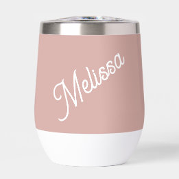 Script monogram, blush pink