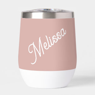 Script monogram, blush pink 