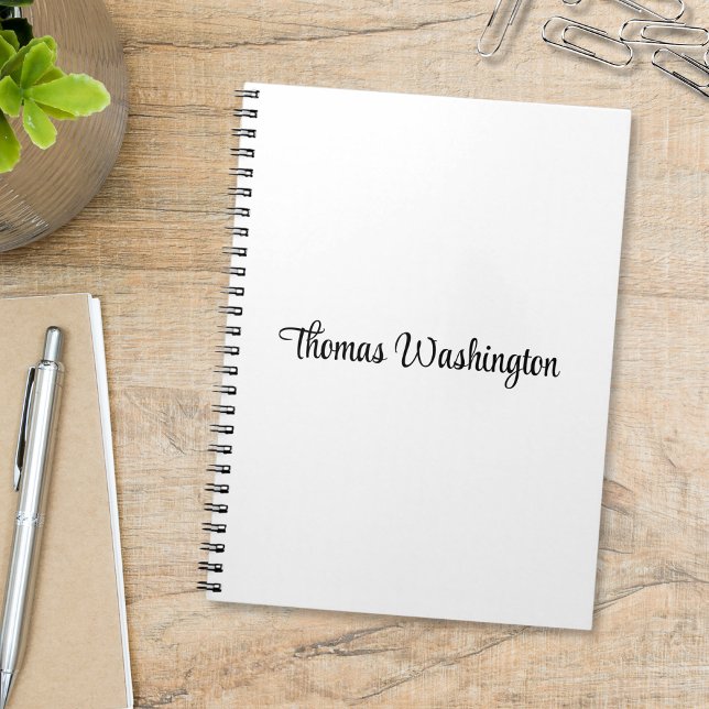 Script Monogram Name Notebook (Creator Uploaded)