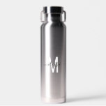 Script Monogram Personalised Name  Water Bottle<br><div class="desc">This design may be personalised in the area provided by changing the photo and/or text. Or it can be customised by clicking Personalise this Template and then choosing the click to customise further option and delete or change the colour of the background, add text, change the text colour or style,...</div>