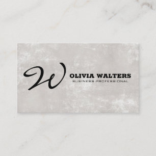 Script Monogram Simple Appointment Card