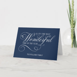 Script Most Wonderful Time Of The Year Holiday Card