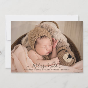 Script Name 2 Photo Overlay Birth Announcement