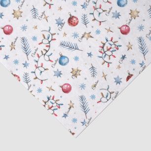 Script Name 3 Sheets Tissue Paper Whimsy Christmas