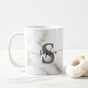 Script Name Initial Personalised Custom Monogram Coffee Mug