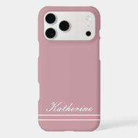 Script Name Minimalist Dusty Rose