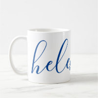 Script Name Personalised Gift Custom Blue Mug
