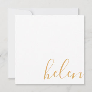 Script Name Personalised Honey Dijon Yellow Card