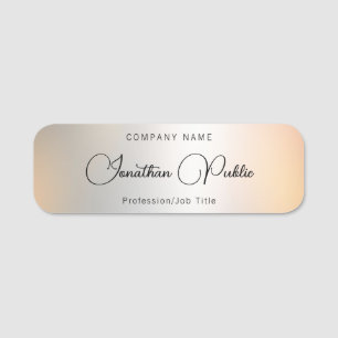Script Name Silver Template Elegant Typography Tag