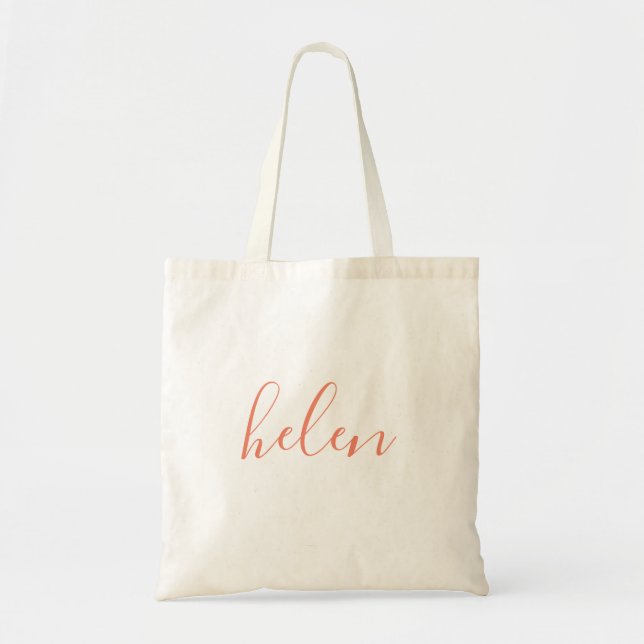 Script Name Tote Bag (Front)