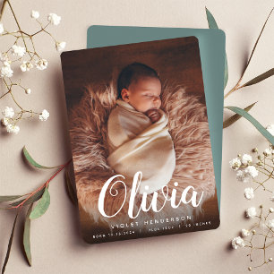 Script Name   Vertical Photo Birth Announcement