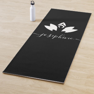 Script Name Yoga Pose Lotus Personalised Mat