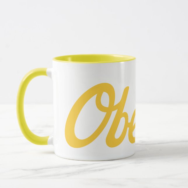 Script Oberlin Mug (Left)