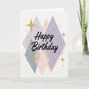 Script Pastel Birthday Card