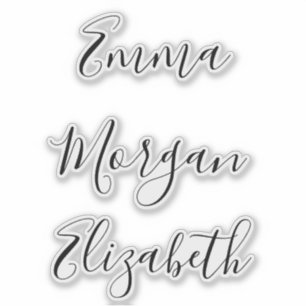  Script Personalised Bridesmaid's Name stickers