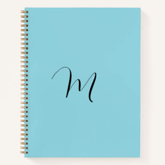 Script Personalised name Custom Name Blue Notebook