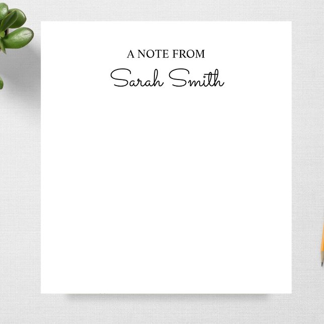 Script Personalised Name Notepad Gift for Writers (Creator Uploaded)