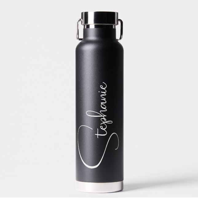 Script Personalised Name  Water Bottle (Front)