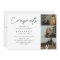 Script photo collage graduation party invitations