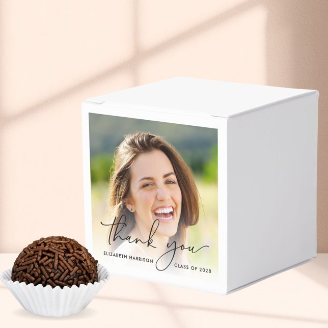 Script Photo Graduation Party Thank You Favour Box (Creator Uploaded)