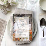 Script Photo Tint Wedding Real Foil Menu Card<br><div class="desc">Modern Script Photo Tint Wedding Luxury Real Foil Menu Card The main header Menu is in a stylish set script in real foil in your choice of either gold, rose gold or silver and is diagonally placed across the top of the tinted area. The rest of the text you can...</div>